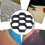 Moule en plastique ultraléger pour sol, moule hexagonal décoratif DIY pour pavage de jardin