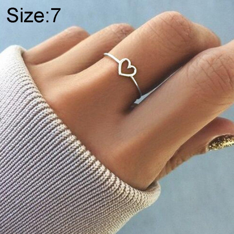 Bague de mariage en forme de cœur pour femme, en or blanc et rose