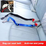 Nylon Harness Leash Clip Pet Dog Car Seat Belt Security Belt, Black, Blue, Red