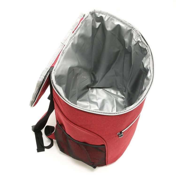 Outdoor Picnic Insulation Backpack Oxford Cloth waterproof Backpack, Backpack(Gray)