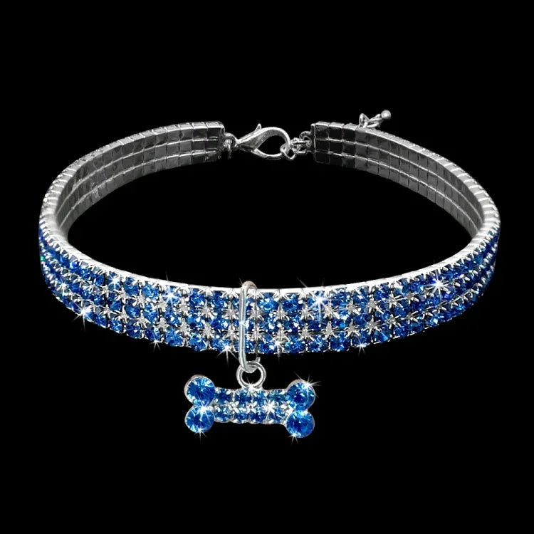 Collier pour chien Bling strass cristal chiot Chihuahua colliers laisse pour petits chiens accessoires Mascotas, L, M, S