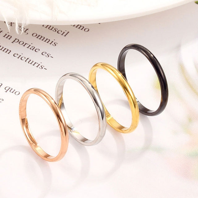 Bague Femme Acier Inoxydable Acier Titane, 8, 3