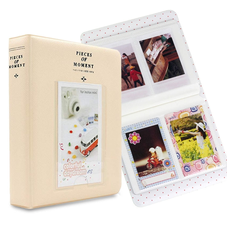 64 pochettes pour cartes de visite Fujifilm Instax Mini 8 /7s /70 /25 /50s /90, 64 pochettes beiges, 64 pochettes bleues, 64 pochettes vertes, 64 pochettes oranges, 64 pochettes roses, 64 pochettes bleu ciel