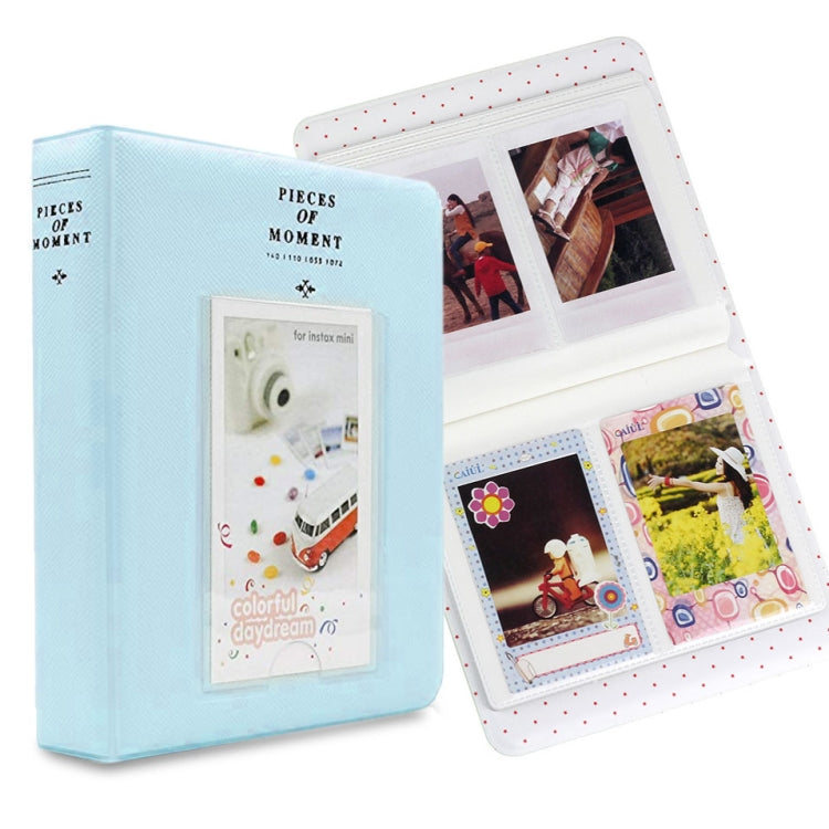 64 pochettes pour cartes de visite Fujifilm Instax Mini 8 /7s /70 /25 /50s /90, 64 pochettes beiges, 64 pochettes bleues, 64 pochettes vertes, 64 pochettes oranges, 64 pochettes roses, 64 pochettes bleu ciel