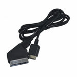 Câble SCART RGB de 1,8 m pour consoles Sony PS2/PS3, câble de remplacement pour connexion TV AV PAL/NTSC, compatible PS2/PS3