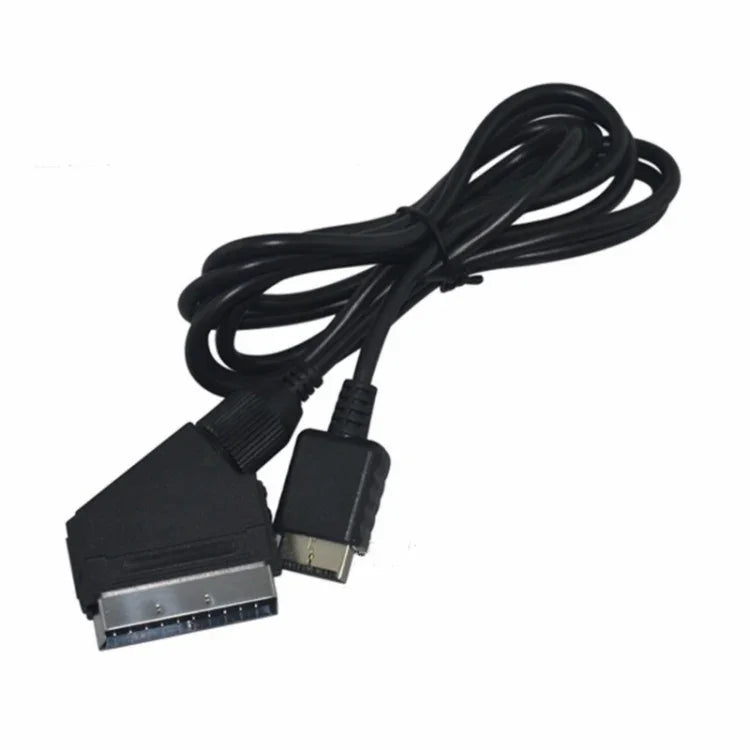 Câble SCART RGB de 1,8 m pour consoles Sony PS2/PS3, câble de remplacement pour connexion TV AV PAL/NTSC, compatible PS2/PS3