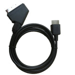 Câble SCART RGB de 1,8 m pour consoles Sony PS2/PS3, câble de remplacement pour connexion TV AV PAL/NTSC, compatible PS2/PS3