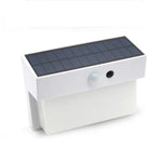 2,5 W 50 LED Lampe Solaire d'Extérieur pour Paysage, Décoration de Cour, Contrôle de la Lumière + Détection Radar, Lampe Murale