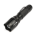 Lampe torche mini T02 avec clip stylo T6 zoom télescopique LED étanche longue portée éblouissante, T02 clip stylo