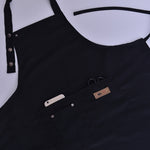 Tablier de cuisine de couleur unie pour femme, homme, chef, serveur, café, barbecue, coiffeur