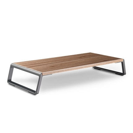 Support écran rehausseur avec pieds métalliques pour iMac MacBook Écran LCD Imprimante, organiseur de bureau Plateau robuste Gain de place