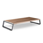 Support écran rehausseur avec pieds métalliques pour iMac MacBook Écran LCD Imprimante, organiseur de bureau Plateau robuste Gain de place