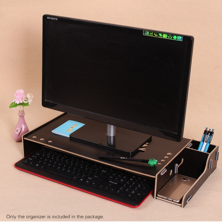 Support surélevé en bois pour écran d'ordinateur, rehausseur d'ordinateur portable, étagère de bureau avec rangement pour clavier, TBD049404601A, TBD049404601B, TBD049404601C, TBD049404601D