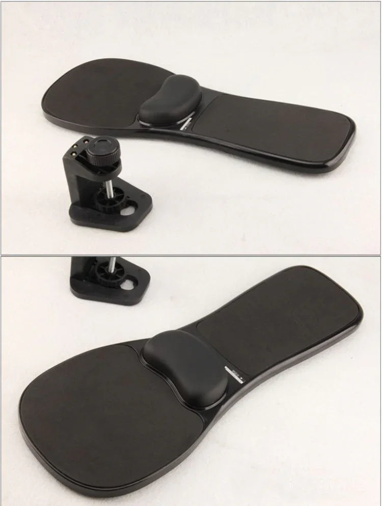 Support de plaque rotative pour souris d'ordinateur de bureau, d'ordinateur portable, repose-coude et poignet, à installer sur un bureau ou une chaise.