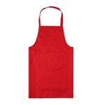 2 tabliers de cuisine de chef avec poches, noir, rouge, rose rouge, vert, bleu, violet, jaune, café, orange