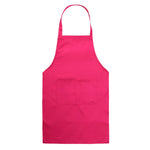 2 tabliers de cuisine de chef avec poches, noir, rouge, rose rouge, vert, bleu, violet, jaune, café, orange