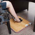 Tapis chauffant électrique pour réchauffer les pieds 50x30cm, Tapis chauffant de bureau avec thermostat, Thermostat pour réchauffer les pieds