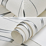 Papier peint non tissé simple à motif ondulation d'eau 3D, décoration murale intérieure