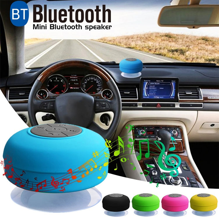 Mini subwoofer portable étanche pour douche, enceinte Bluetooth sans fil, mains libres, réception d'appels, musique, micro à ventouse pour iPhone Samsung