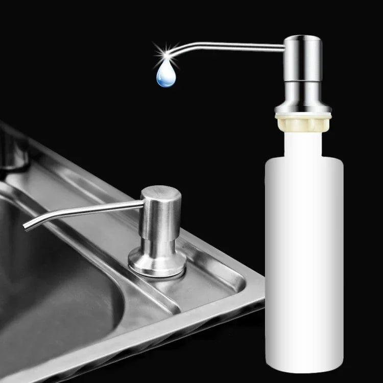 Distributeur de savon en acier inoxydable 304 pour évier de cuisine