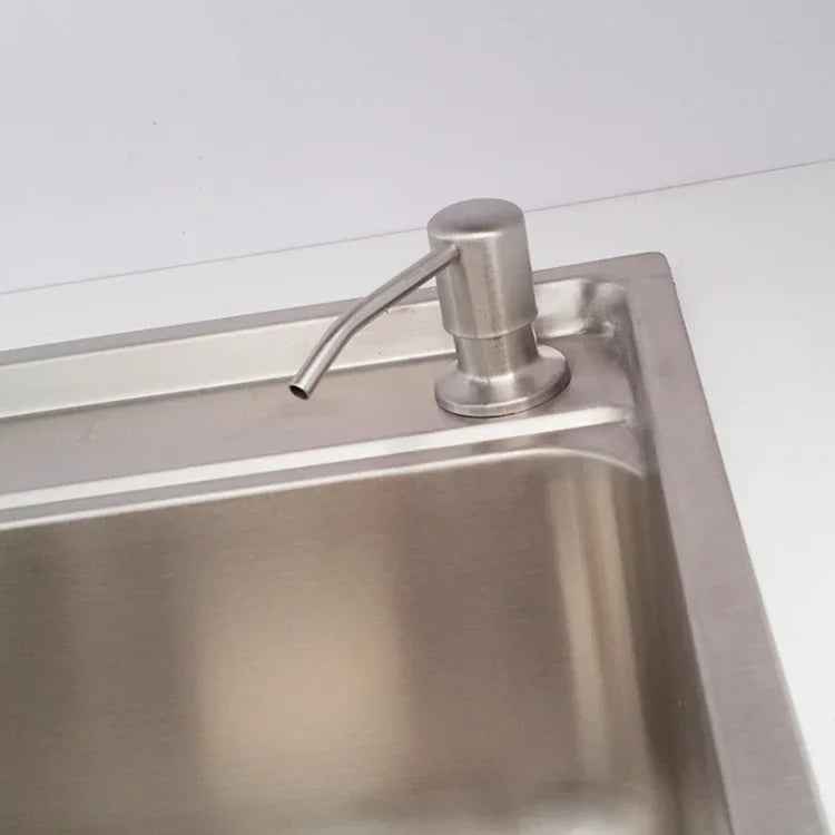 Distributeur de savon en acier inoxydable 304 pour évier de cuisine