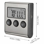 Thermomètre de four numérique Cuisine Cuisson Viande BBQ Sonde Thermomètre Minuteur Température Eau Lait Outils de cuisson, Thermomètre de four numérique