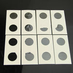 50 PCS / 3 jeux 40mm diamètre Protecteur de pièces de monnaie, Clip de collection de pièces de monnaie carré, Clip