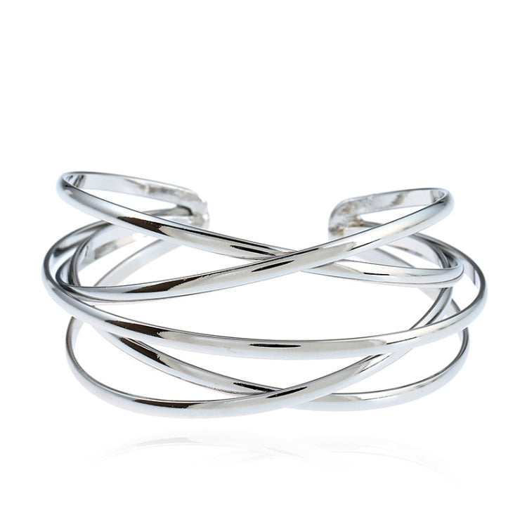 Bracelets joncs ouverts pour femmes et filles, à la mode, en or, argent, noir canon, rouge rosé, multicolore