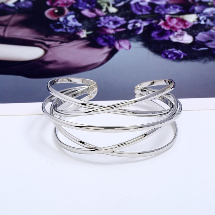 Bracelets joncs ouverts pour femmes et filles, à la mode, en or, argent, noir canon, rouge rosé, multicolore