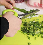 Ciseaux de cuisine 5 lames pour herbes, basilic, romarin, oignon vert, ail, persil