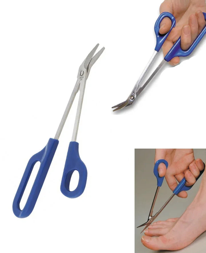 Coupe-ongles de pieds facile à prendre en main à long manche