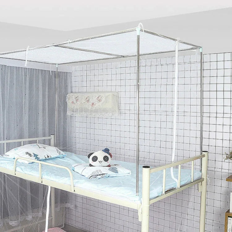 Moustiquaire à porte simple supérieure pour dortoir étudiant, installation sans perçage, 90x190x150 cm (sans support), 90x190x150 cm (avec support)