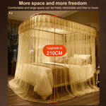 Moustiquaire Rétractable à Trois Portes avec Rail Guide en U, 120x200 cm, 150x200 cm, 180x200 cm, 180x220 cm, 200x220 cm