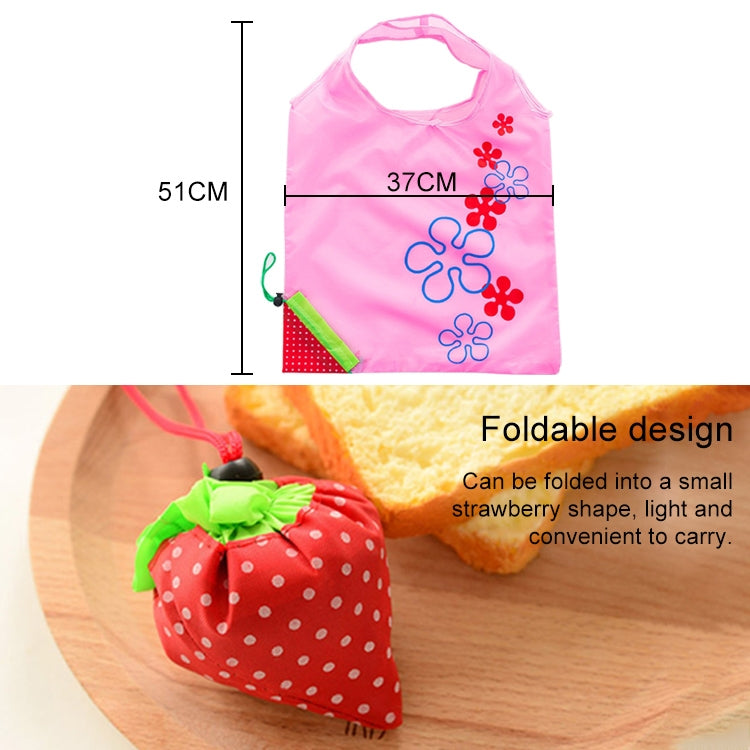 Sac à provisions pliable réutilisable créatif pour le shopping de fraises