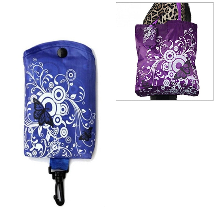 Sac de Courses Pliable Papillon Fleur Tissu Oxford Sac à Bandoulière Sac Cabas Réutilisable, violet, café, rouge, rose rouge, rouge violet, bleu saphir, bleu ciel, orange, noir