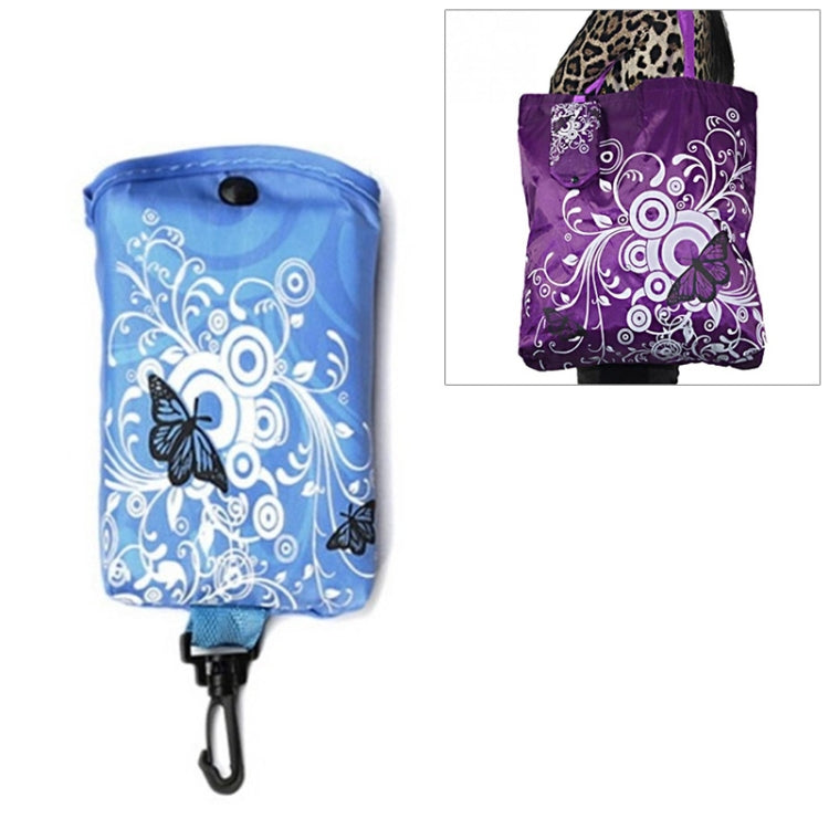 Sac de Courses Pliable Papillon Fleur Tissu Oxford Sac à Bandoulière Sac Cabas Réutilisable, violet, café, rouge, rose rouge, rouge violet, bleu saphir, bleu ciel, orange, noir