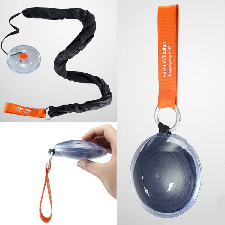 Sac de courses pliable réutilisable avec mousqueton et pochette de rangement