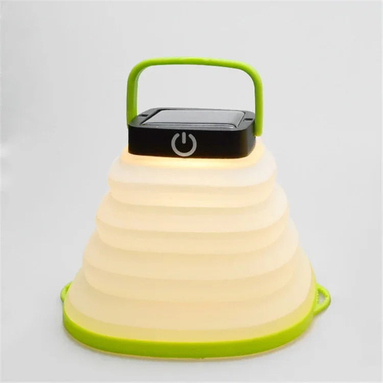 Lampe Solaire Pliable Lampe de Tente de Camping Extérieur Lampe de Camping LED