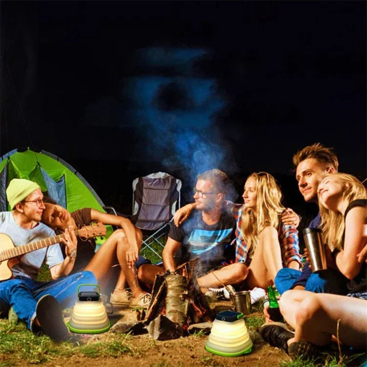 Lampe Solaire Pliable Lampe de Tente de Camping Extérieur Lampe de Camping LED