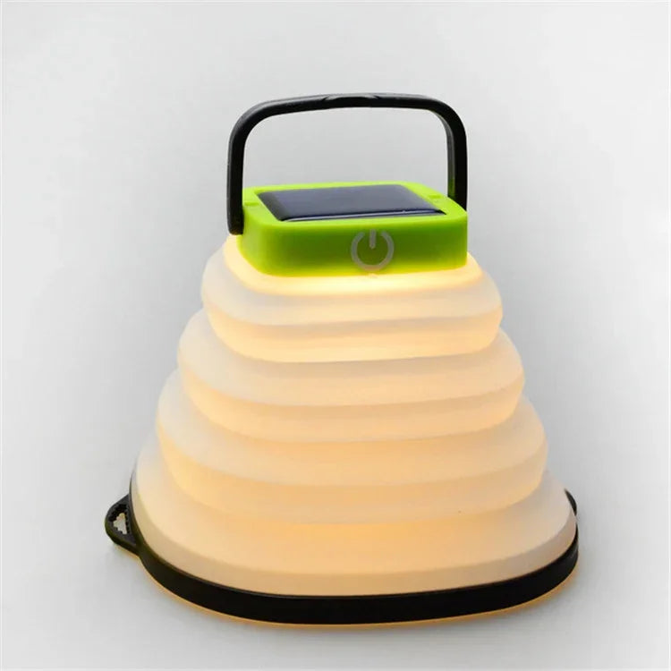 Lampe Solaire Pliable Lampe de Tente de Camping Extérieur Lampe de Camping LED