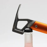 Marteau léger de camping pour piquets de tente avec manche en alliage d'aluminium & tête en acier inoxydable