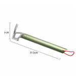 Marteau léger de camping pour piquets de tente avec manche en alliage d'aluminium & tête en acier inoxydable
