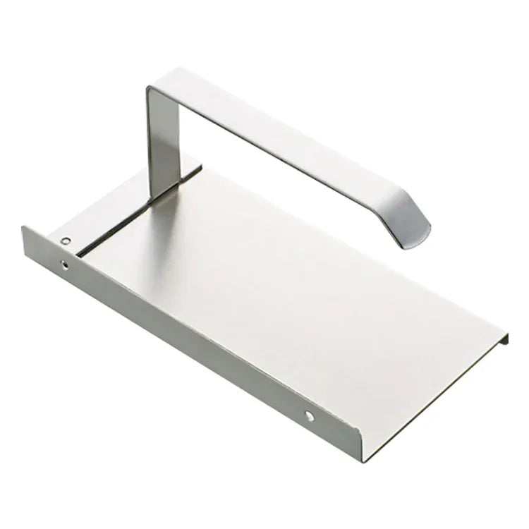 Porte-papier toilette en acier inoxydable brillant avec étagère de rangement pour téléphone portable, porte-papier toilette brillant