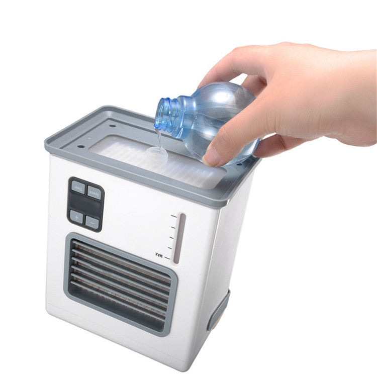 Refroidisseur d'air de bureau, batterie et prise, double usage, climatisation intelligente avec affichage numérique, mini refroidisseur d'air