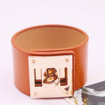Bracelets larges en cuir style punk pour femmes, 1, 2, 5, 6