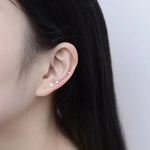 20 paires/paquet de boucles d'oreilles en zircon à six griffes, bijoux pour femmes avec perles et diamants