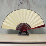 Éventail pliant en soie vierge de couleur unie, style chinois, pour calligraphie et peinture, 8 pouces, 10 pouces