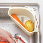 Égouttoir à légumes pour évier de cuisine, support de rangement triangulaire, panier suspendu sans perforation