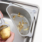 Égouttoir à légumes pour évier de cuisine, support de rangement triangulaire, panier suspendu sans perforation