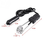 Chauffe-eau électrique portable 12V/24V pour voiture, immersion, voyage, camping, pique-nique, 12V, 24V